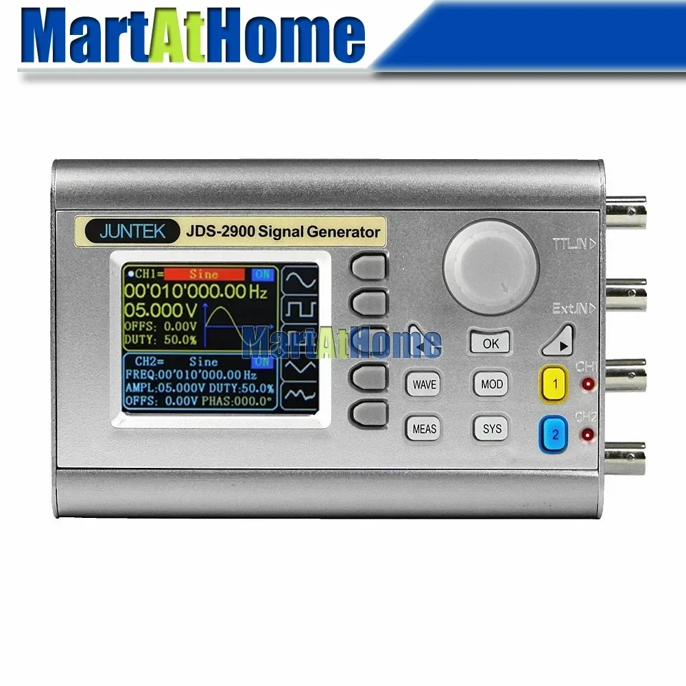Цифровой двухканальный генерат – обзор и цена Dual Channel Arbitrary Waveform Function Generator 60Mhz